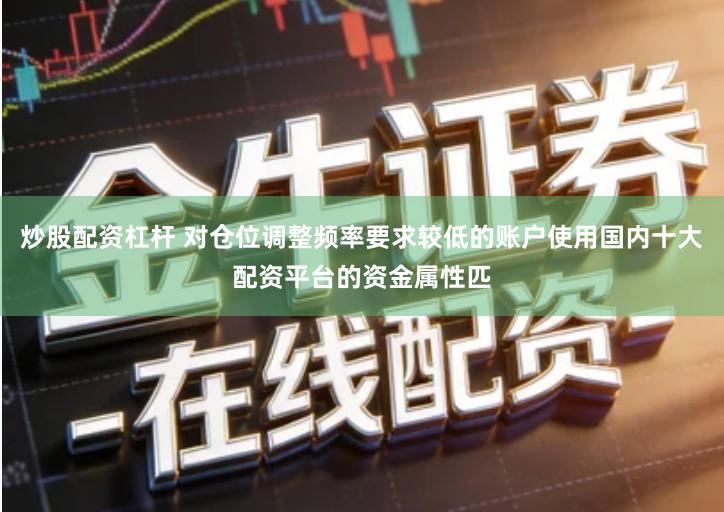 炒股配资杠杆 对仓位调整频率要求较低的账户使用国内十大配资平台的资金属性匹