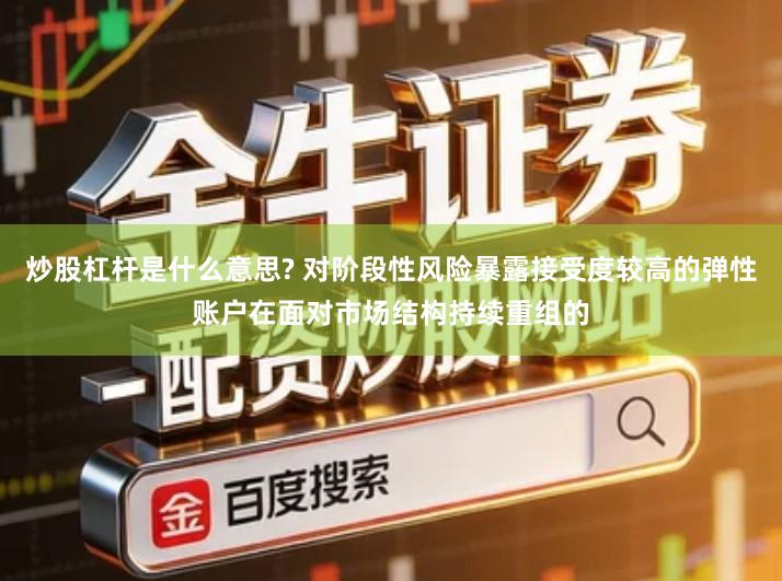 炒股杠杆是什么意思? 对阶段性风险暴露接受度较高的弹性账户在面对市场结构持续重组的